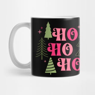 HoHoHo Christmas Tree - Emerald and Pink Mug